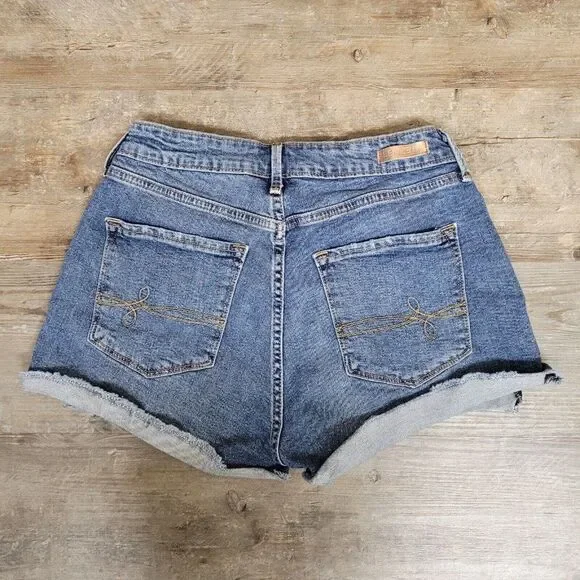 Denizen from Levi's High Rise Shorts Blue‎ Medium Wash Womens Size 2 / 26 Denim - Picture 5 of 14